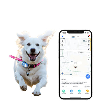 Smart Pet Tracker - Waterproof GPS Locator with Light Sound for Dogs and Cats