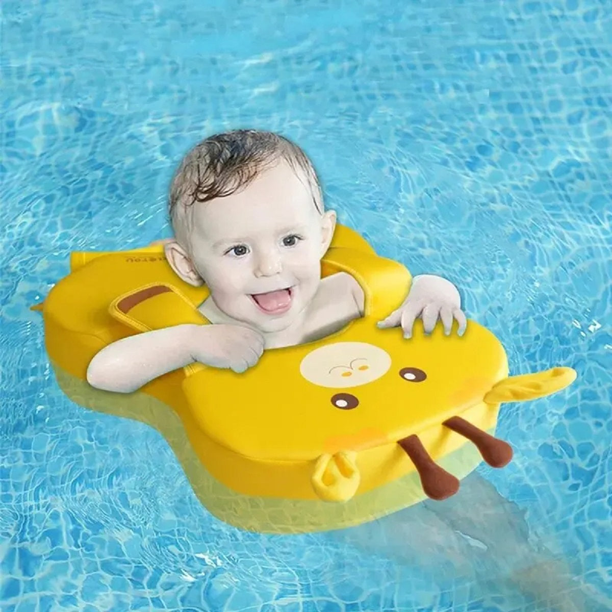 Baby Swim Ring - Non-Inflatable Buoyant Pool Float for Toddlers