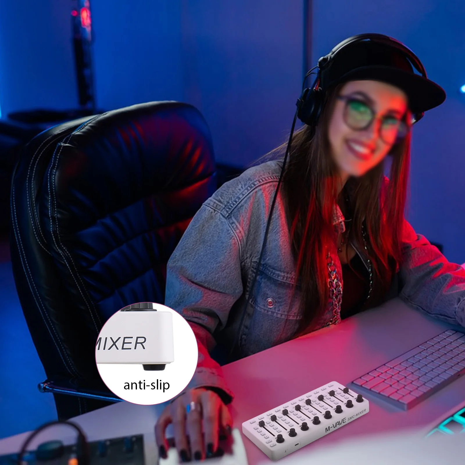 Wireless Midi Console Bt Connection USB Controller Mixer