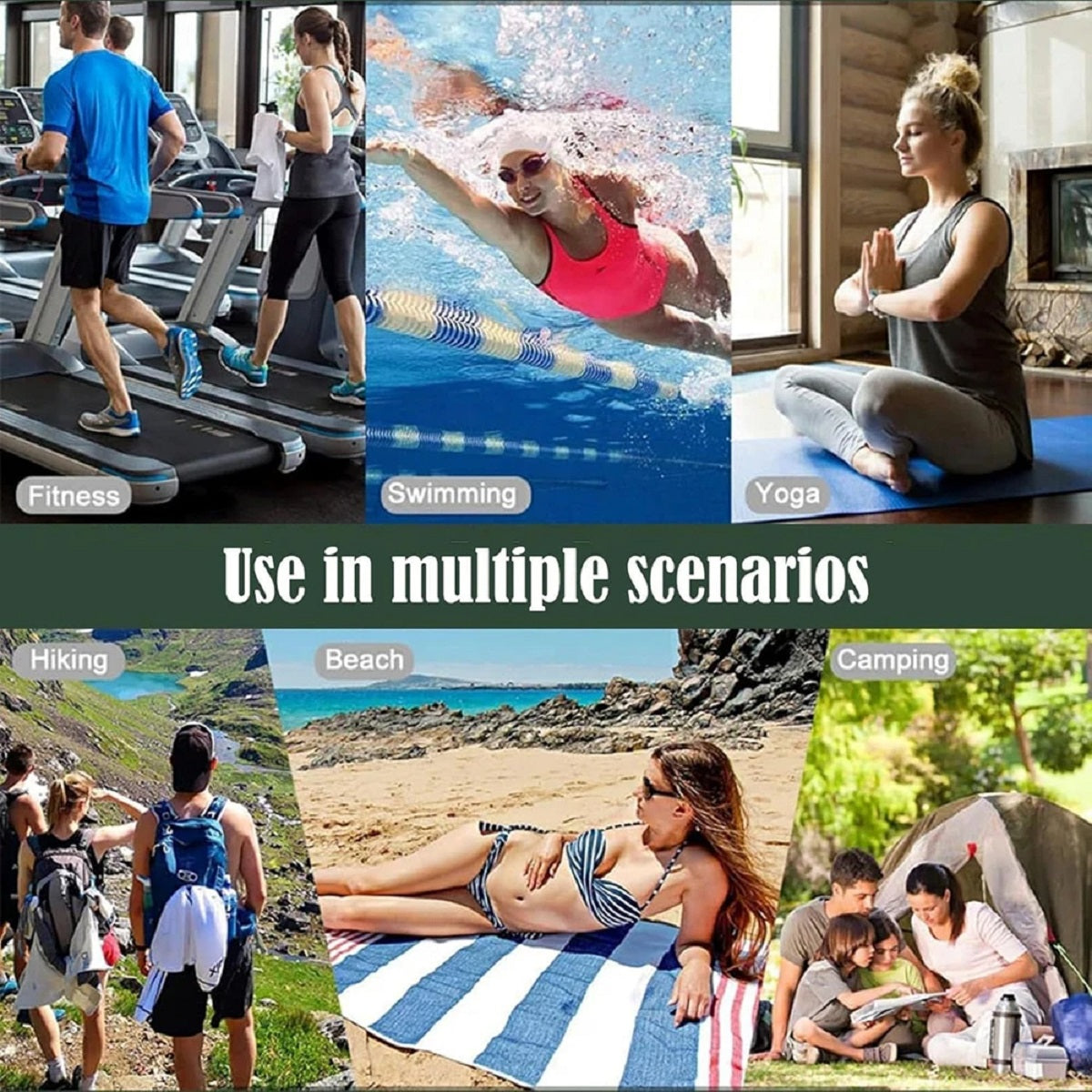 Magnetic Quick-Dry Towel - Portable Changing Cover for Beach Camping And Travel