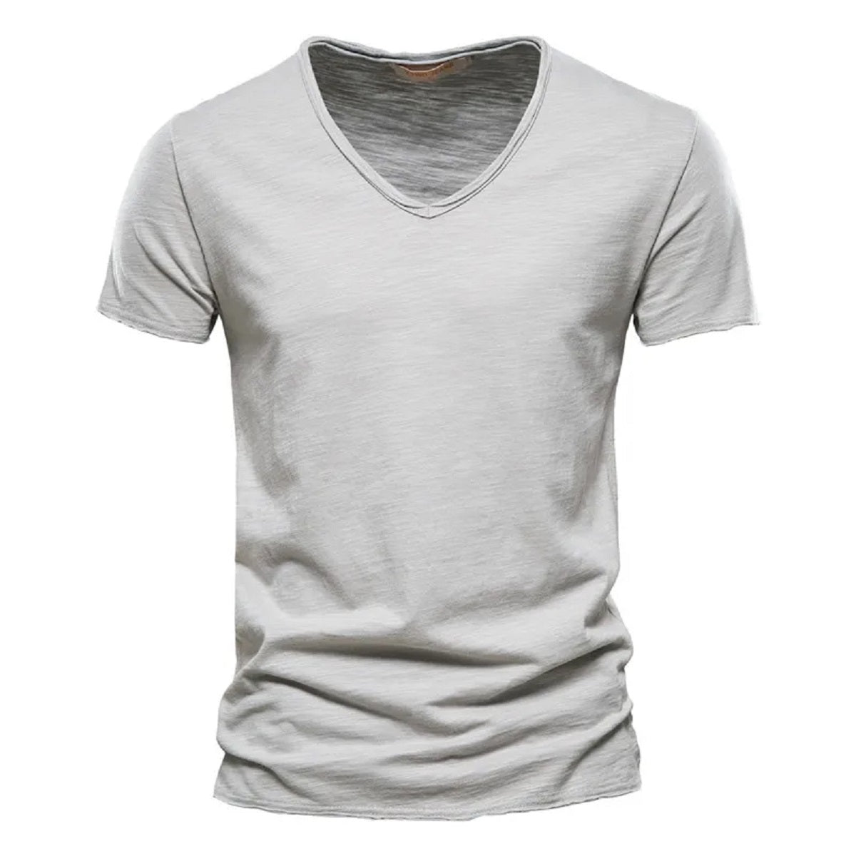 5-Pack Men's Slim Fit V-Neck T-Shirts - Cotton Solid Color Summer Tees