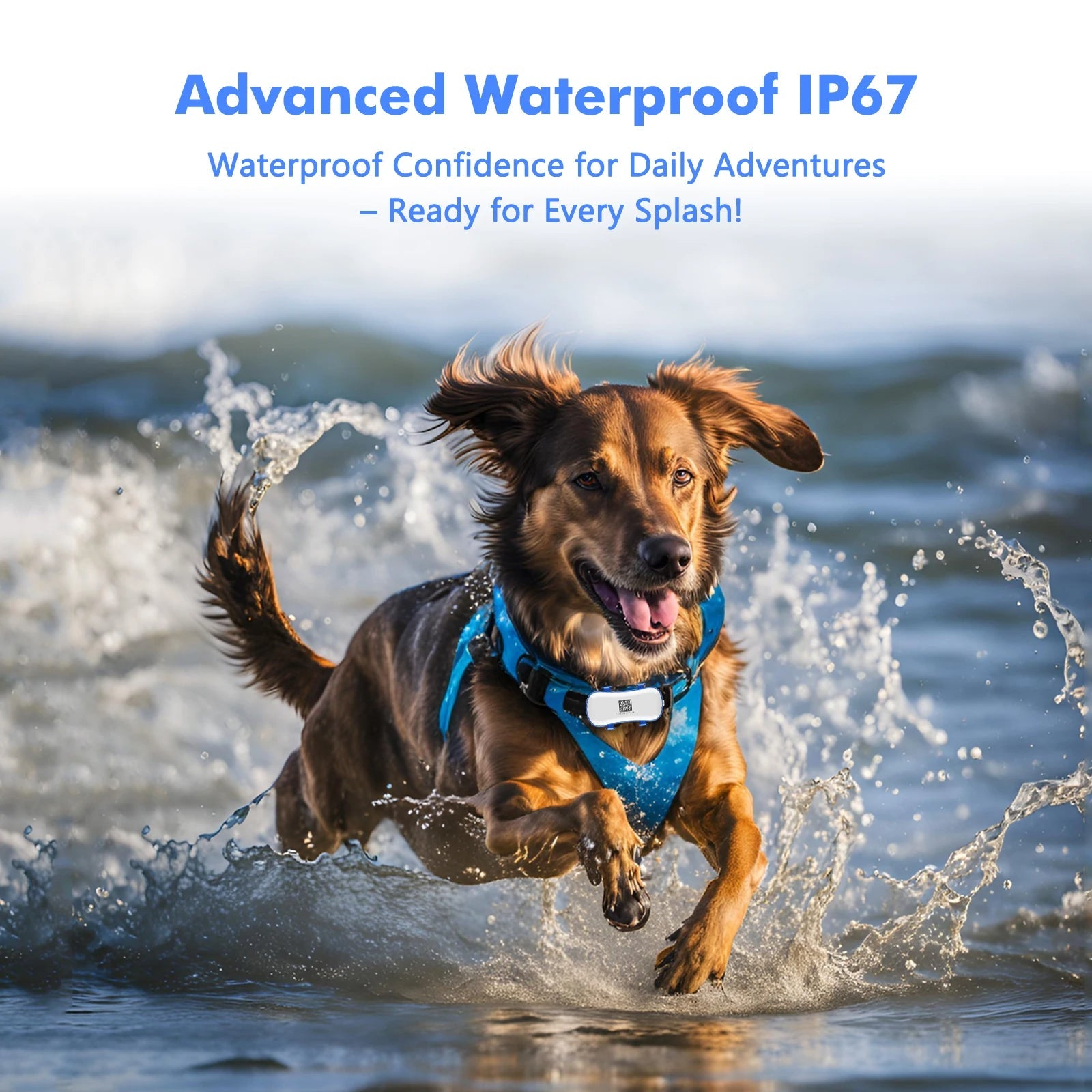 Smart Pet Tracker - Waterproof GPS Locator with Light Sound for Dogs and Cats