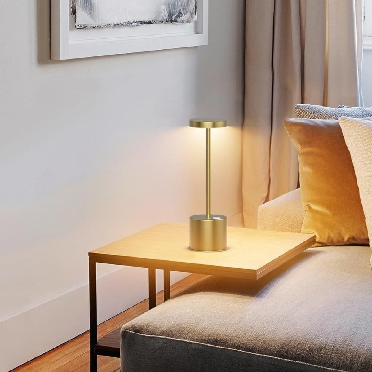 LED Rechargeable Touch Metal Table Lamp