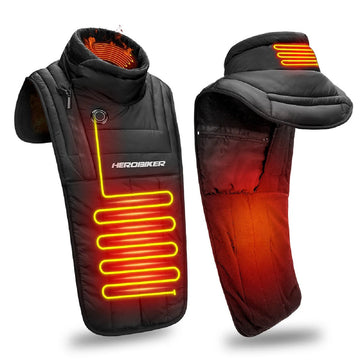 Motorcycle Heated Scarf - Windproof USB Neck Warmer for Winter