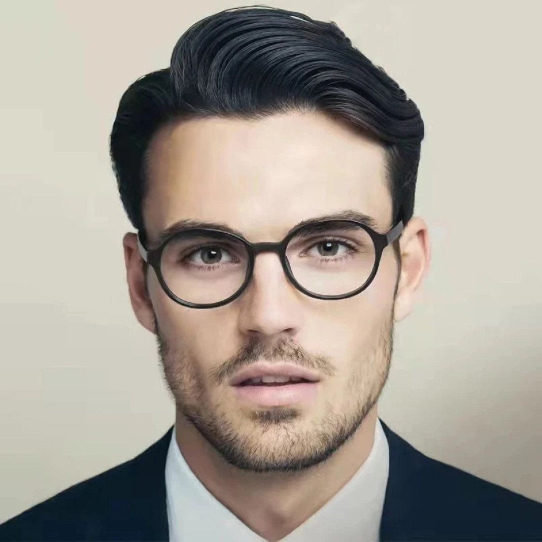 Ultralight Titanium Round Blue Light Reading Glasses - Magnifying Eyewear
