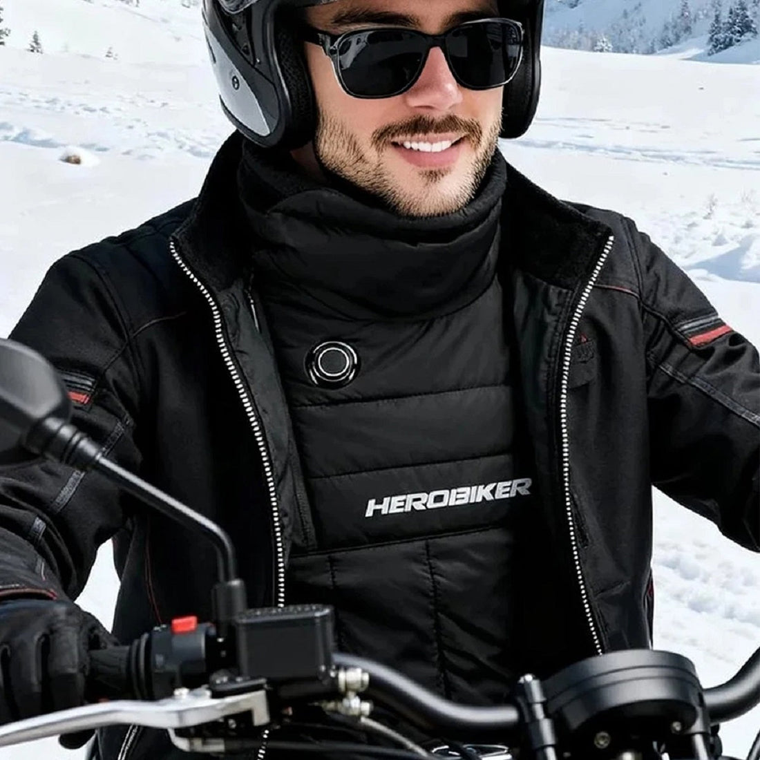 Motorcycle Heated Scarf - Windproof USB Neck Warmer for Winter