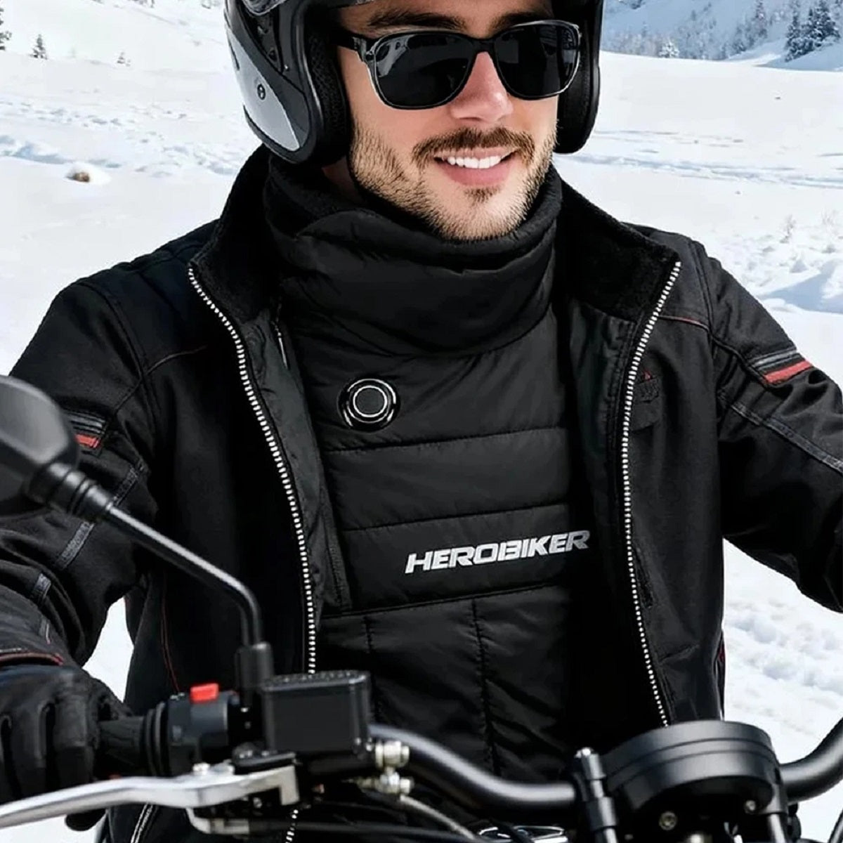 Motorcycle Heated Scarf - Windproof USB Neck Warmer for Winter