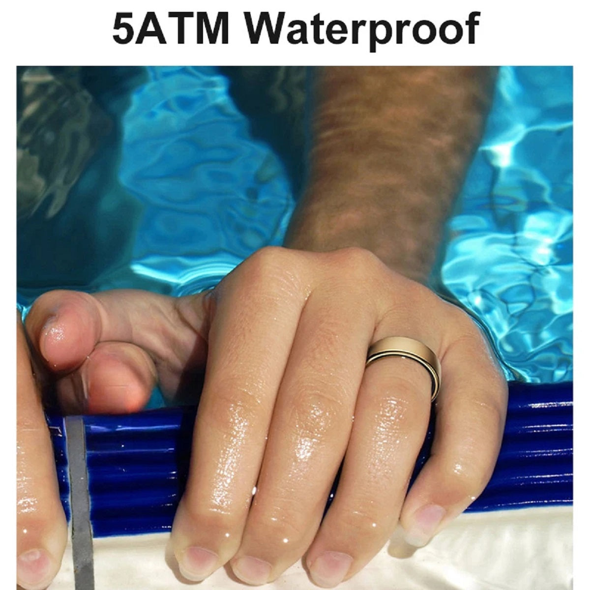 Smart Ring - Health and Sleep Tracker 5 ATM Waterproof Wireless Charging