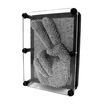 3D Pin Art Metal Pinart Figurines Miniature Clone Shape