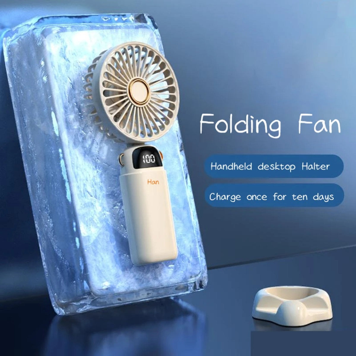 Mini Aromatherapy Handheld Fan - Silent USB Desk for Office and Travel