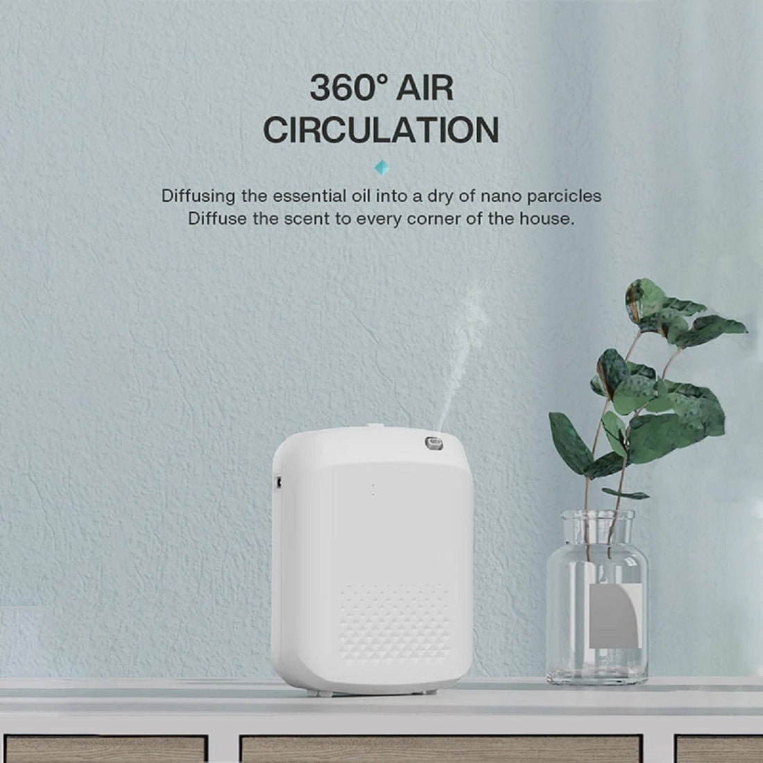 Wall-Mounted Electric Essential Oil Diffuser - Home & Hotel Air Freshener
