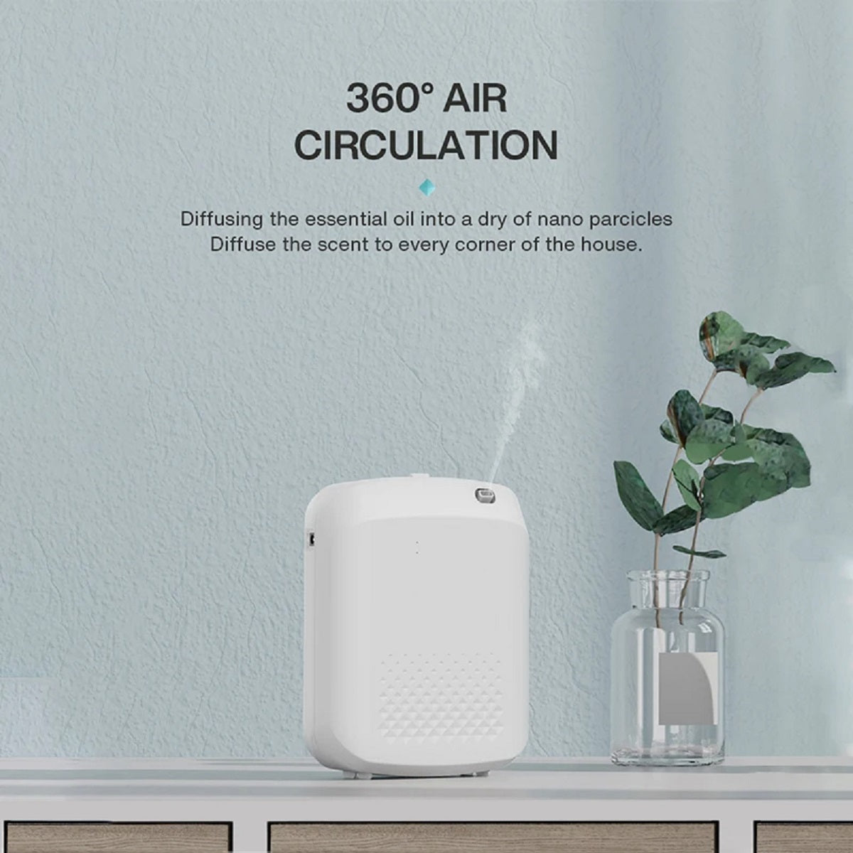 Wall-Mounted Electric Essential Oil Diffuser - Home & Hotel Air Freshener