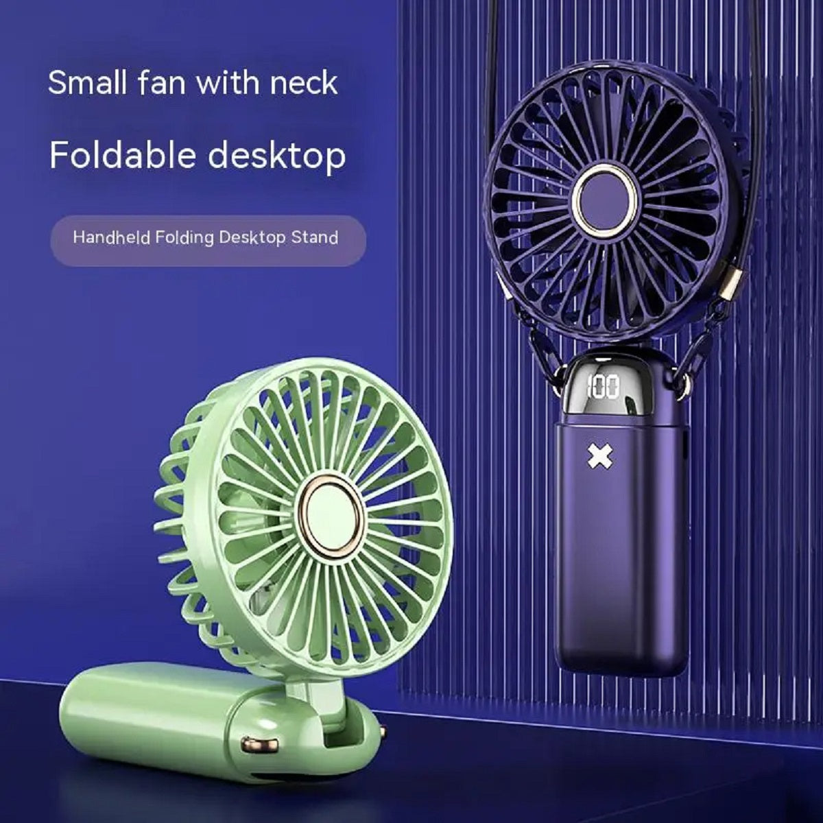 Mini Aromatherapy Handheld Fan - Silent USB Desk for Office and Travel