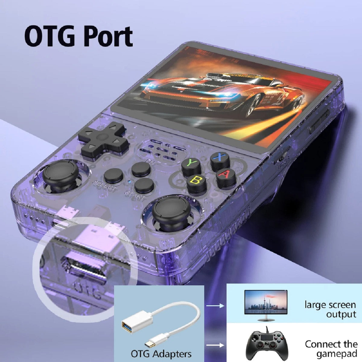 Pro Retro Handheld Game Console - 3.5 Ips Screen Linux System Portable Pocket Player