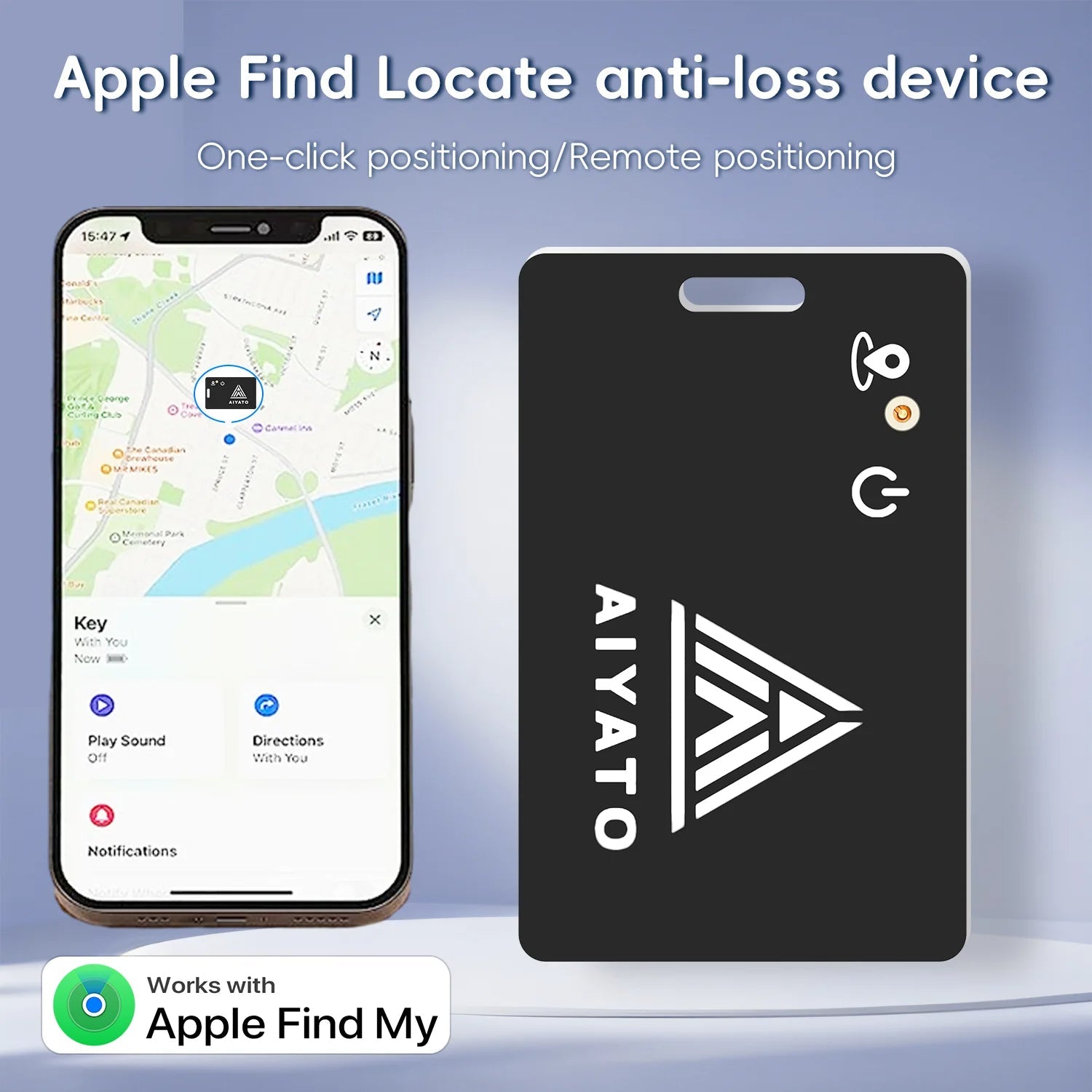 Thin Wallet GPS Tracker - Wireless Charging Smart Tag