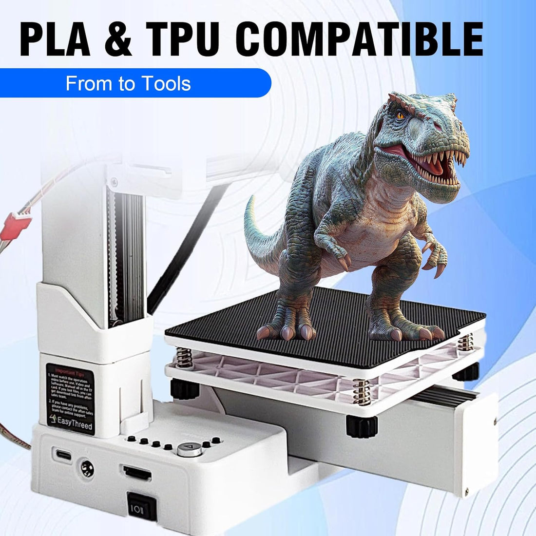 Entry-Level 3D Printer - Compatible with 0.07 in Pla/tpu Filament