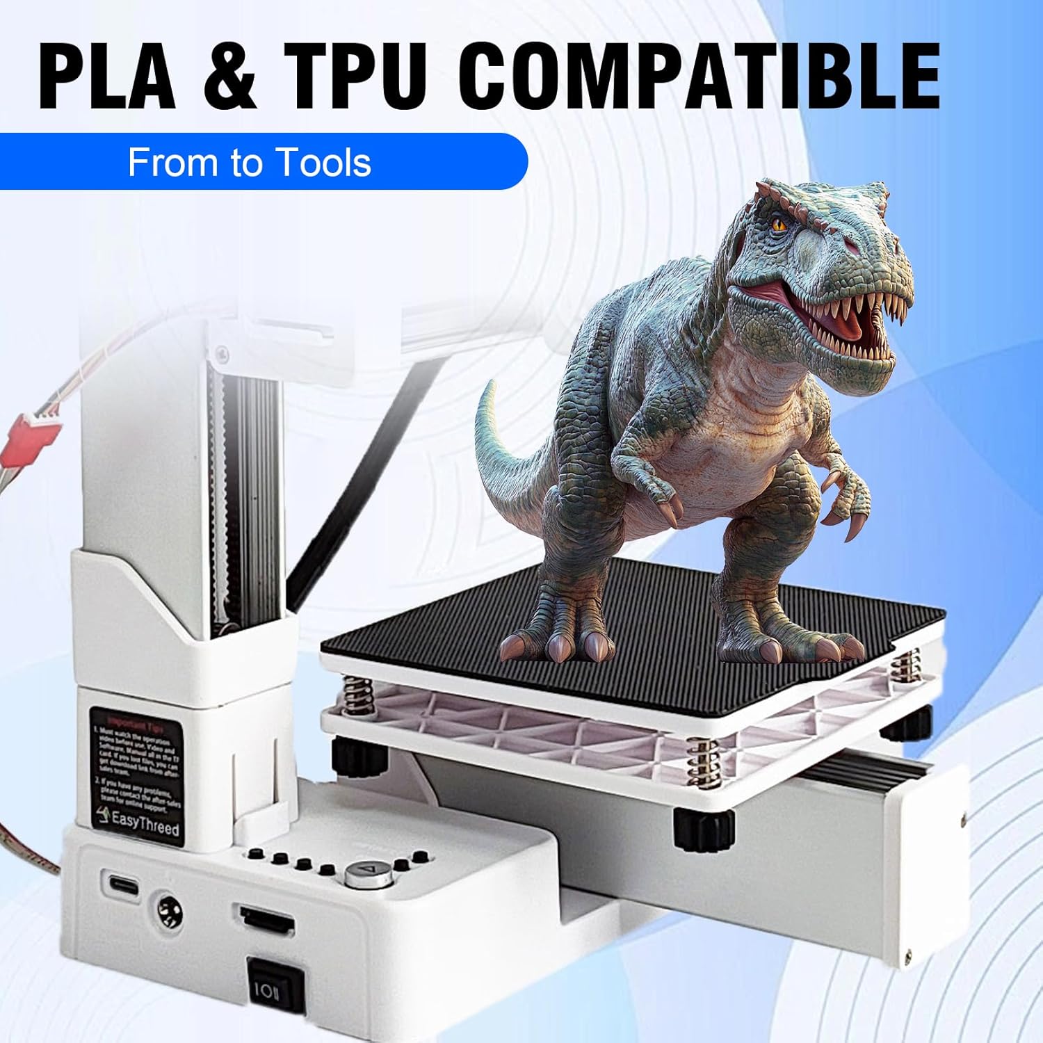 Entry-Level 3D Printer - Compatible with 0.07 in Pla/tpu Filament