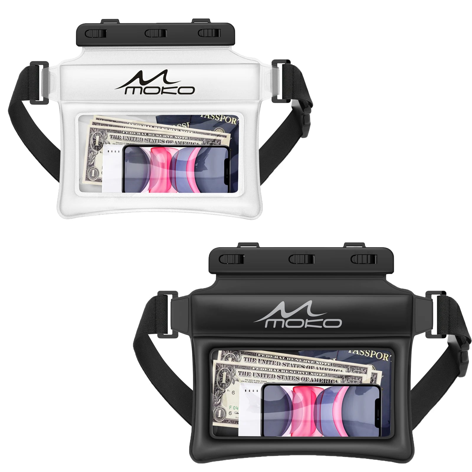 Waterproof Phone Fanny Pack - Floating Dry Pouch for Swimming