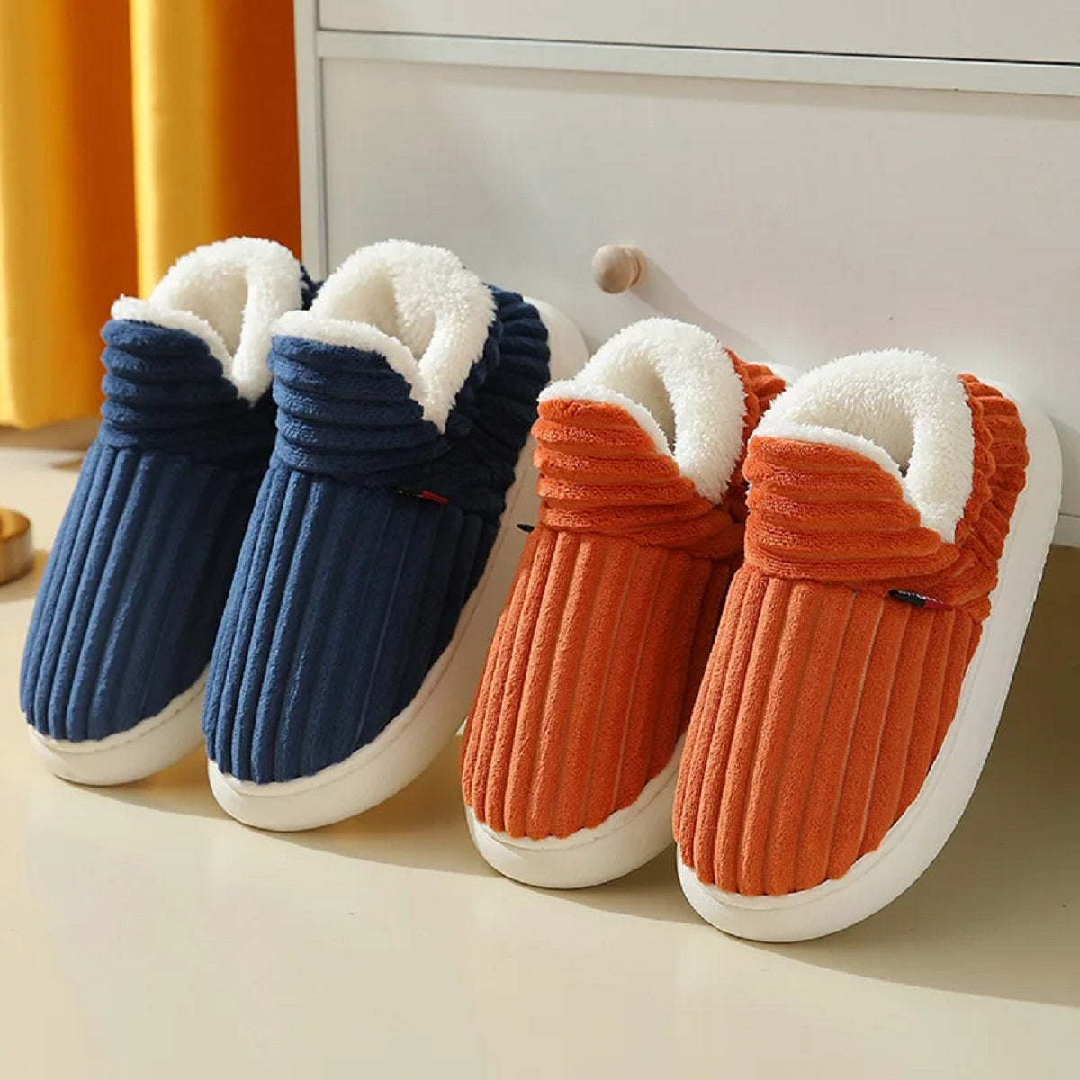 Furry Warm Ankles Plush Cozy Soft Sole Cotton Shoes