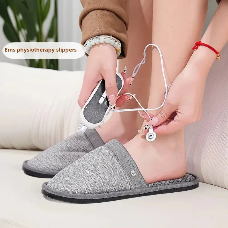EMS Electrode Foot Massage Slippers - Microcurrent Shoes