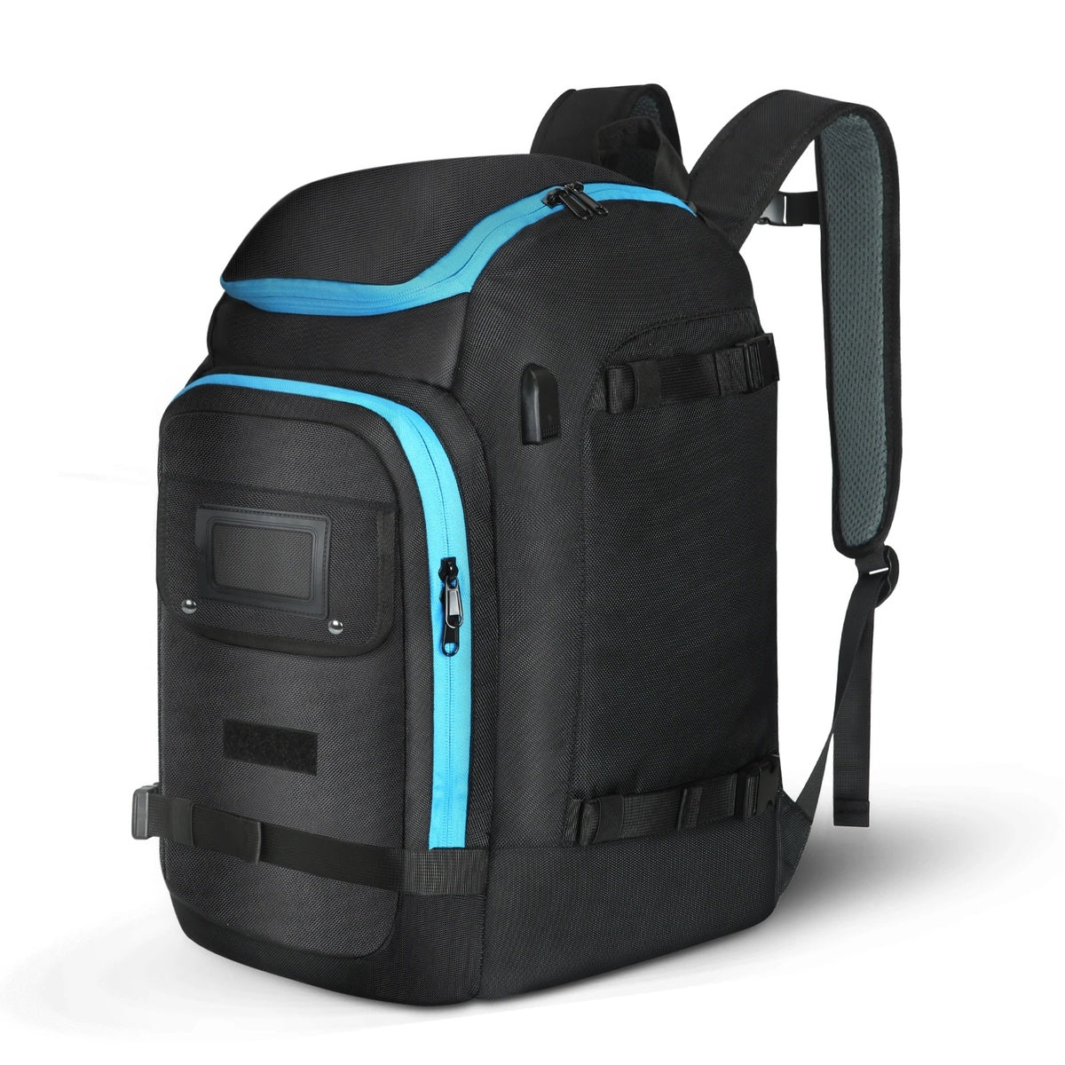 Ski Boot Bag Backpack 50L - Waterproof Travel with Helmet & Goggles Storage