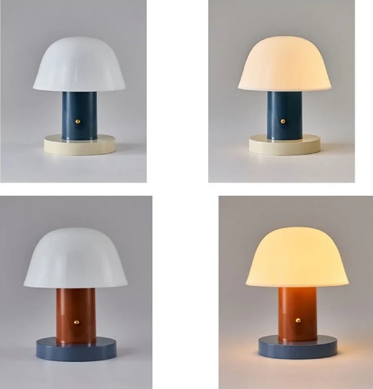 Cordless Mushroom Table Lamp Night Light