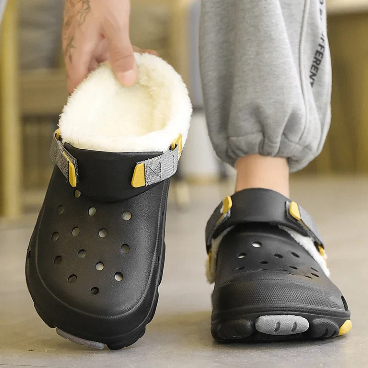 Unisex Winter Plush Fur Classic Lined Clog