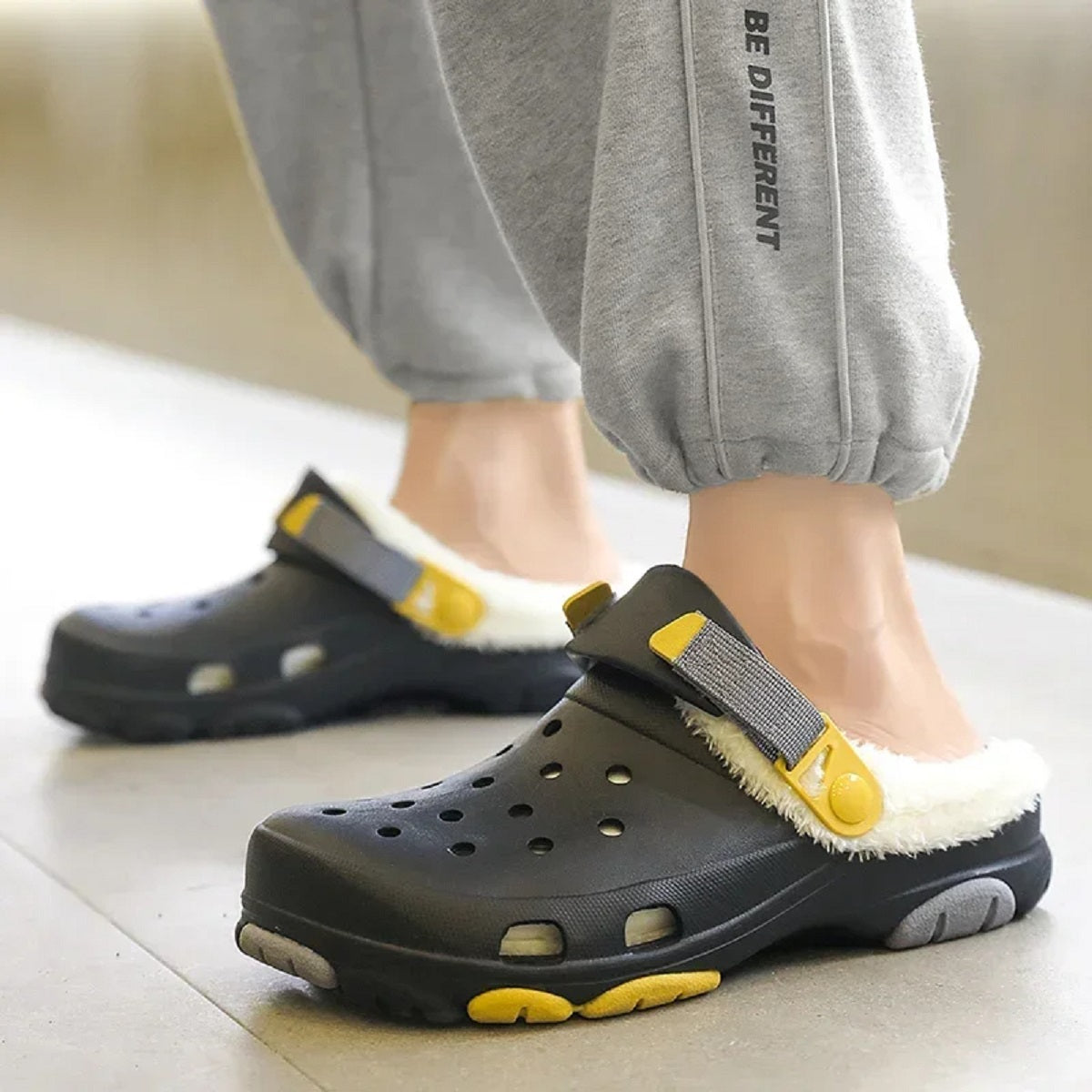 Unisex Winter Plush Fur Classic Lined Clog