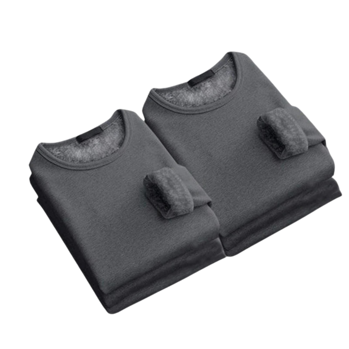 2 Pcs Men's Long-Sleeved Winter Thermal Velvet Padded Shirt