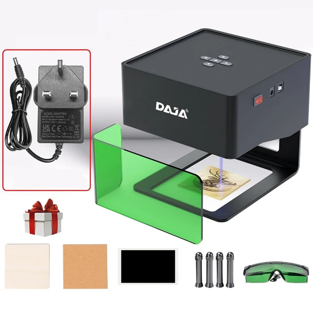 Mini Portable Laser Engraver - DIY Bluetooth Machine for Wood and Leather