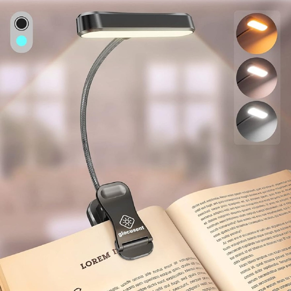 Eye Caring Book Lamp Rechargeable Reading Night Light