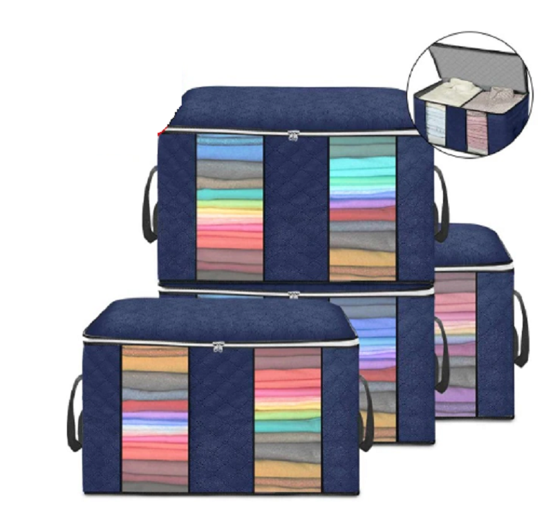 Foldable Storage Bag for Quilt and Clothes