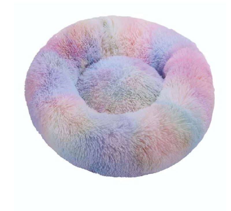 Long Plush Soft Round Pet Beds