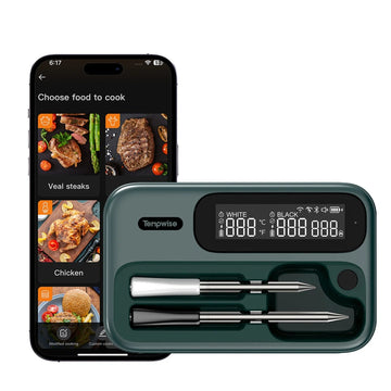 Wireless Bluetooth Meat Thermometer - Long and Short Probe Bbq Gauge