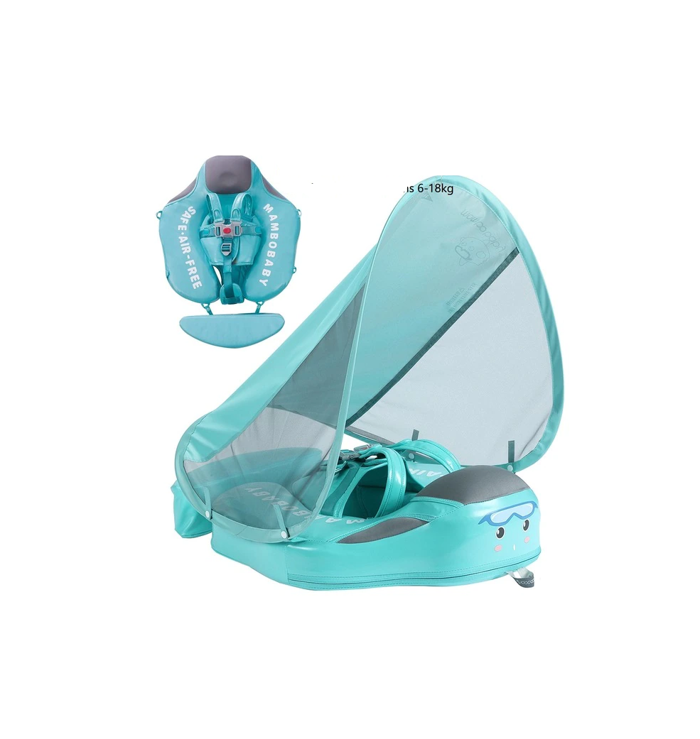 Baby Shark Swim Float with Canopy Solid Pool Infant Trainer