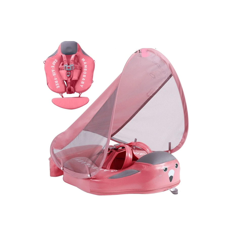 Baby Shark Swim Float with Canopy Solid Pool Infant Trainer