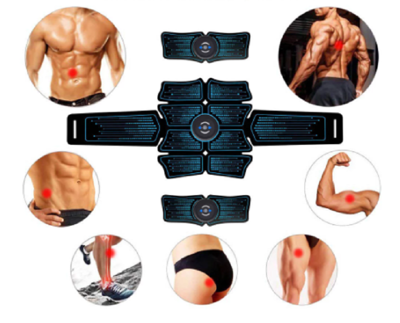 EMS Abdominal Muscle Stimulator Fitness Training Gym Belt