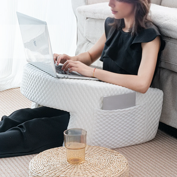 Memory Foam Bed Rest Pillow for Reading and Working