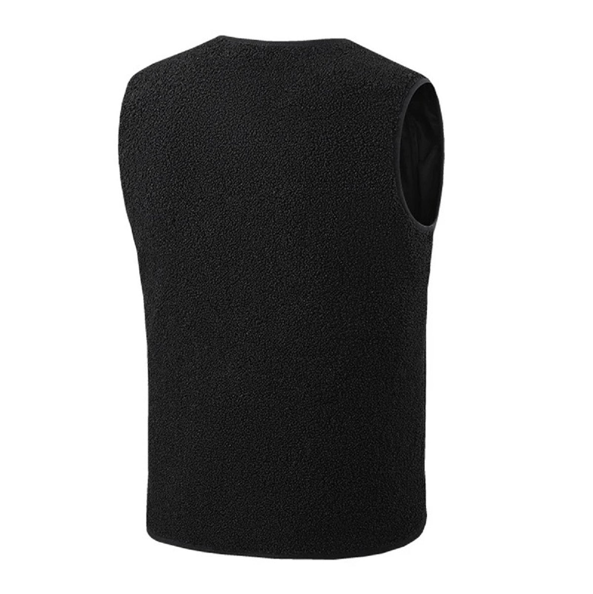 16-Zone USB Heated Vest - Teddy Velvet V-Neck Electric Warming Jacket