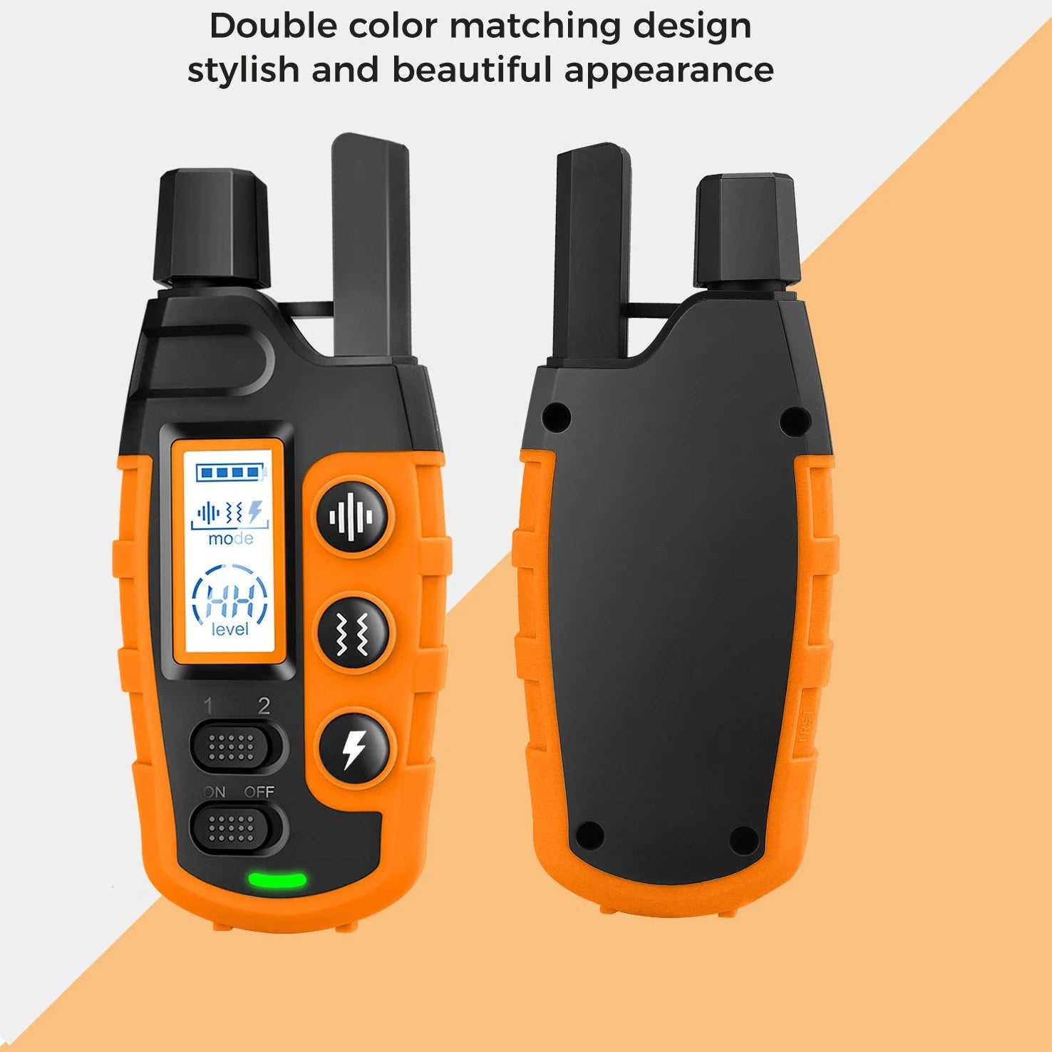 3300-Ft Waterproof Dog Training Collar - Remote Shock and Vibration for 5-120 Lbs Pets