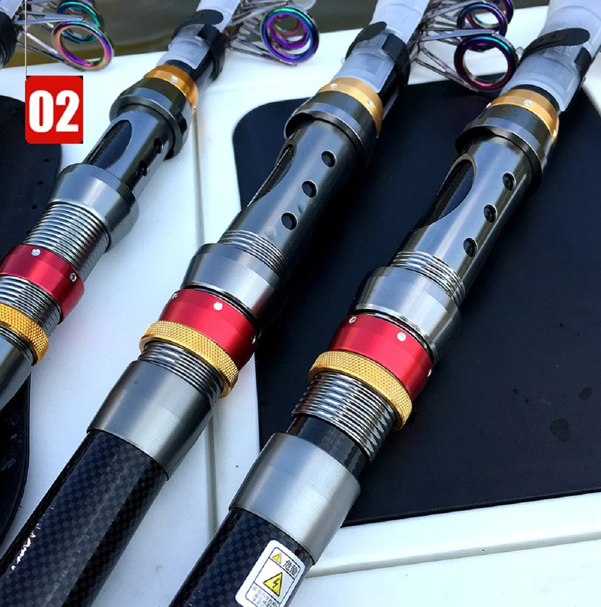 Carbon Fiber Telescopic Fishing Rod And Reel Combo - Super Hard Spinning Kit