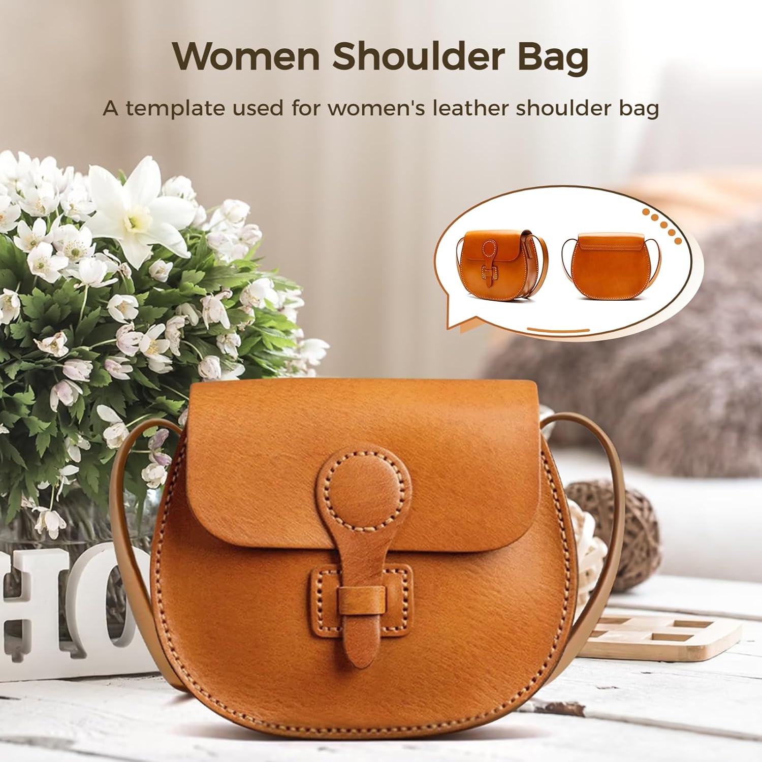 DIY Handbag Pattern Stencil Leather Template Kit for Bag