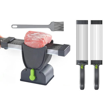 Manual Fresh Meat Cutter Slicer Cleaver Set