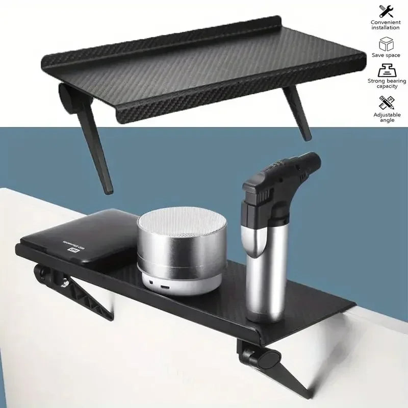 Computer TV Screen Monitor Top Shelf Mount Storage Rack Wireless Router Set