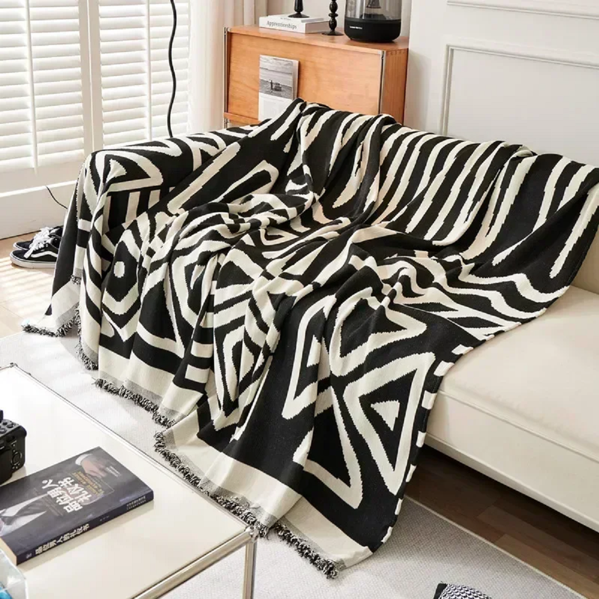 Chenille Couch Cover Minimalist Anti-Cat Scratch Dust-Proof Sofa Towel Blanket