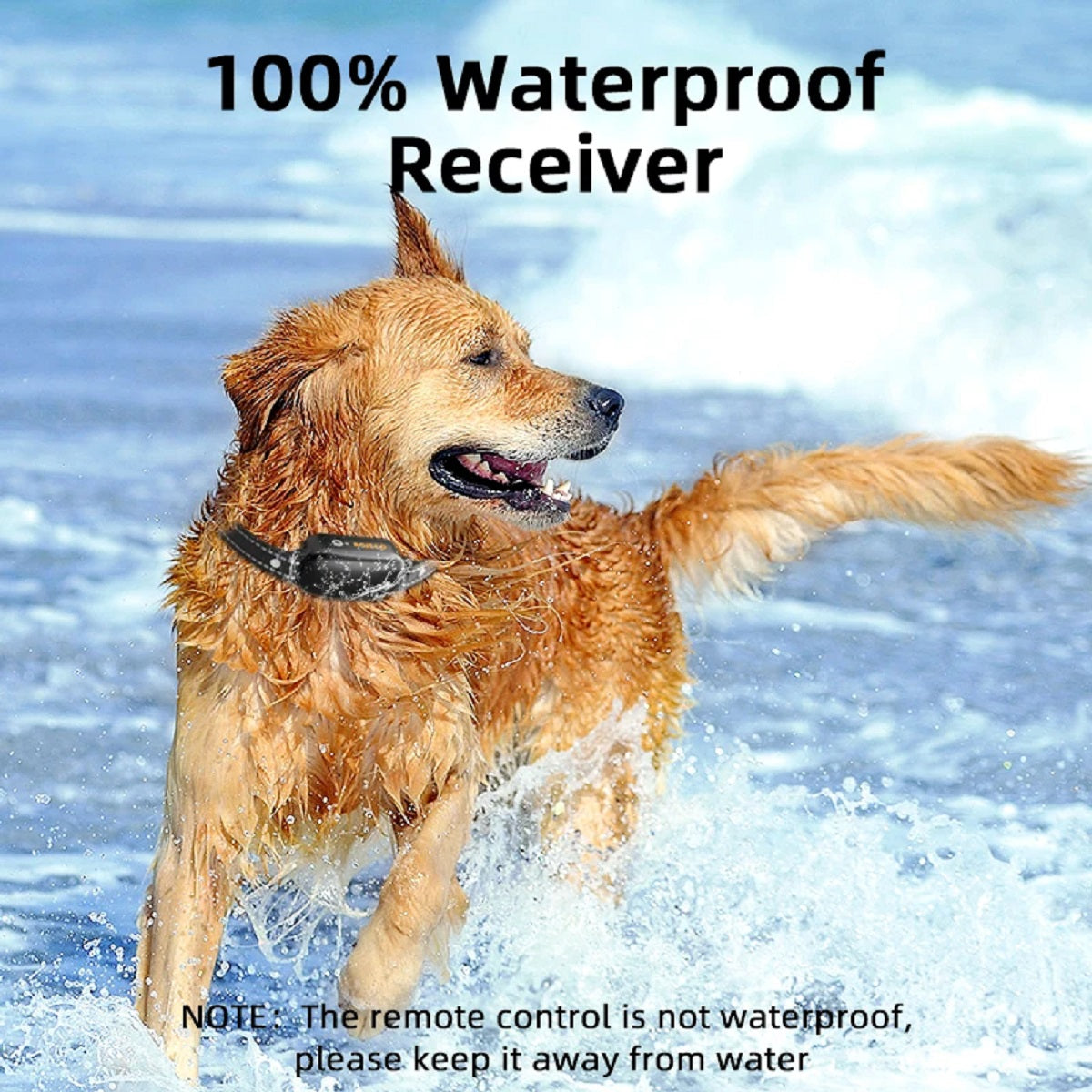 Ipx7 Waterproof Dog Training Collar - Rechargeable Remote Shock and Vibration