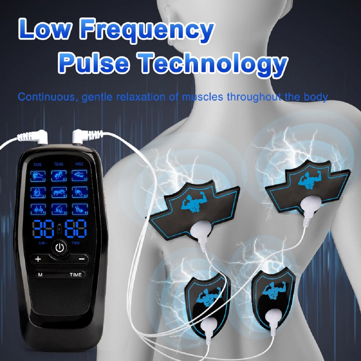 Tens EMS Muscle Stimulator Digital Body Massage and Acupuncture Device