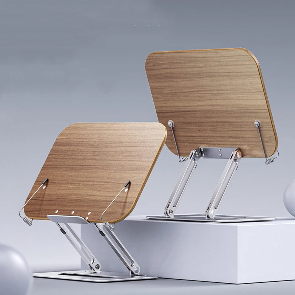 Adjustable Foldable Aluminum Stand - Laptop Tablet and Book Holder