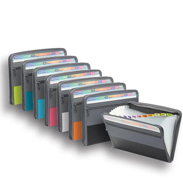 Accordion File Organizer with Safe Zipper