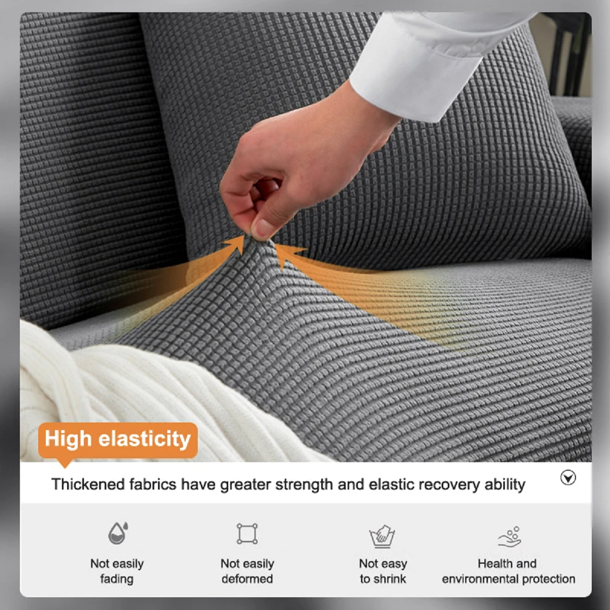 Jacquard Couch Sofa Cover Elastic for Living Room